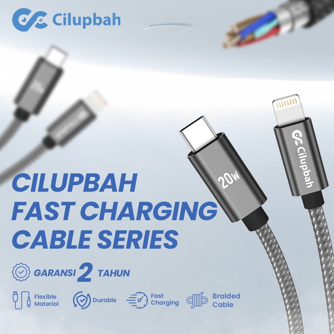 Kabel Data Braided Lightning 20W - Apple MFI Certified