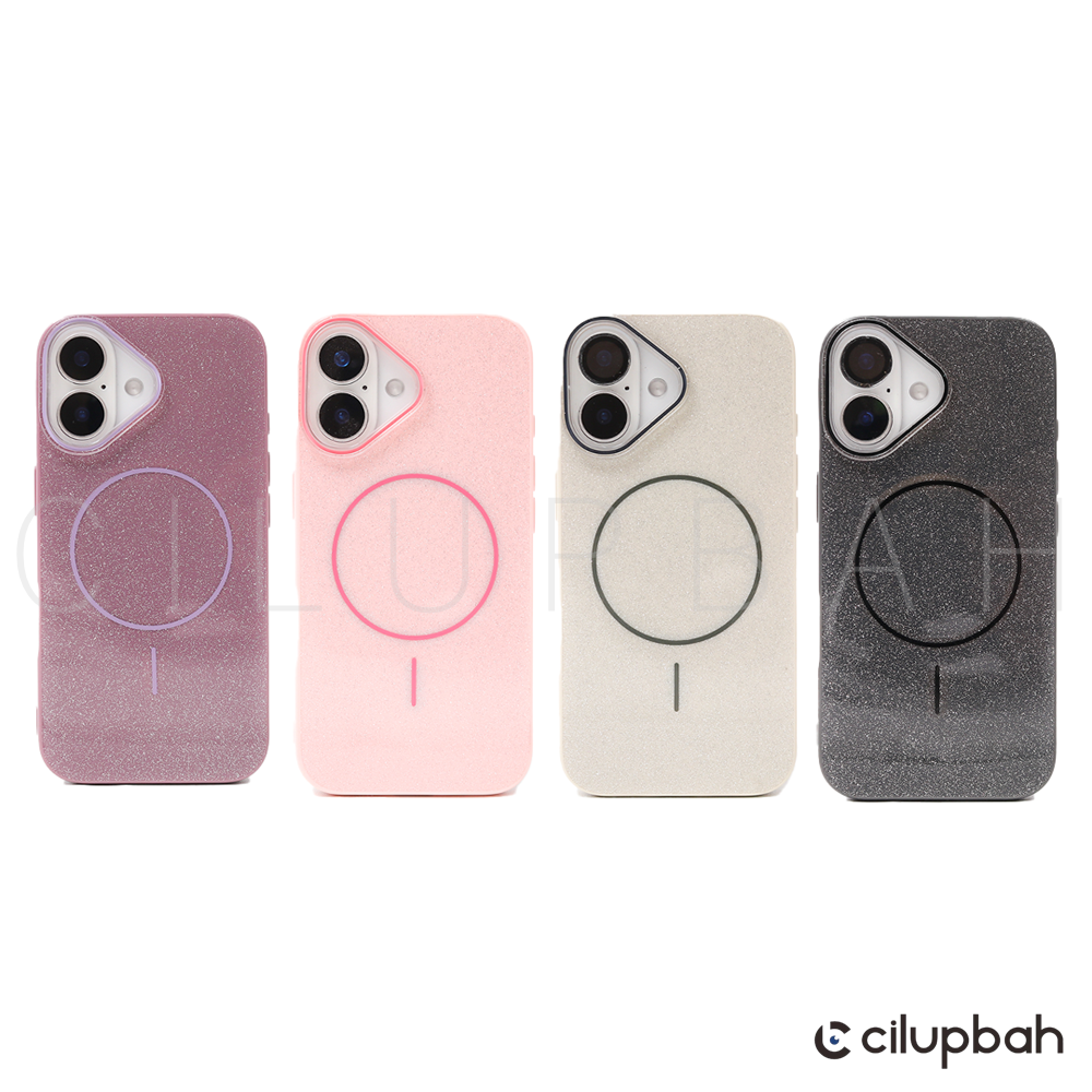 CILUPBAH Glitter Bling Magnetic Case for iPhone 11 12 13 14 15 16 17 Air Plus Pro Max
