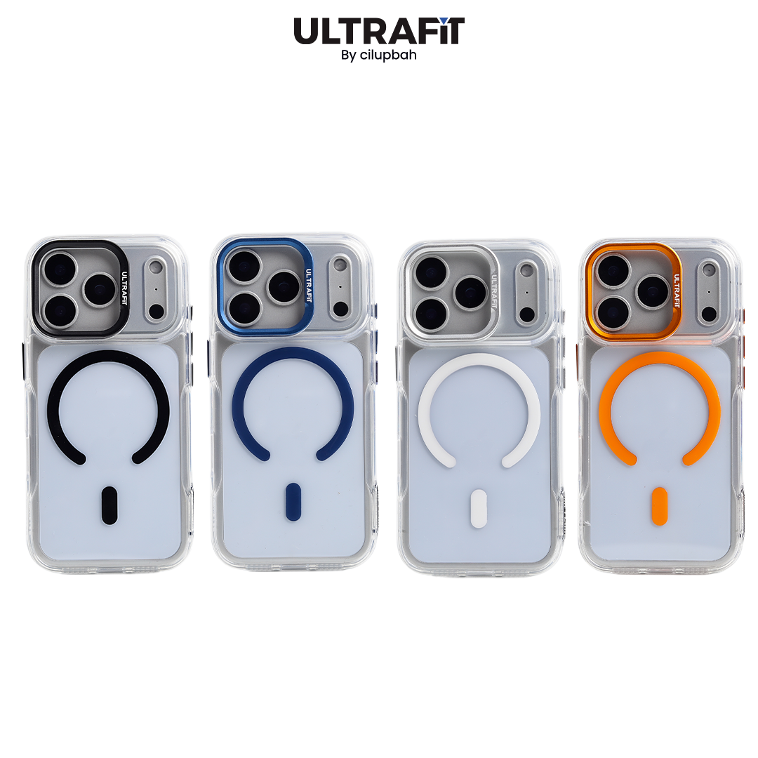CILUPBAH Clear Magnetic with Camera Bracket for iPhone 11 12 13 14 15 16 17 Air Plus Pro Max