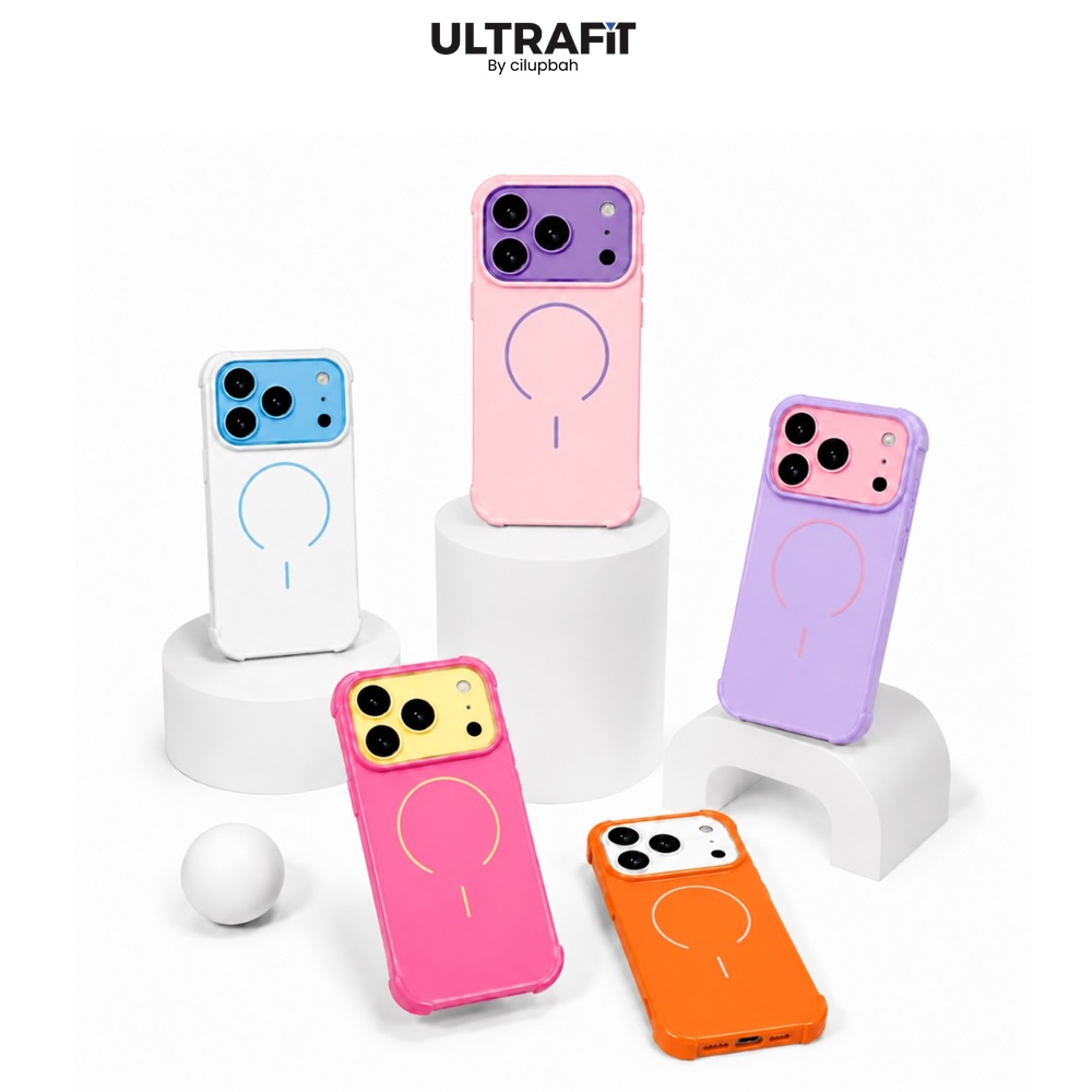 CILUPBAH Colorful Bumper Circle Case for iPhone 13 14 15 16 17 Pro Max