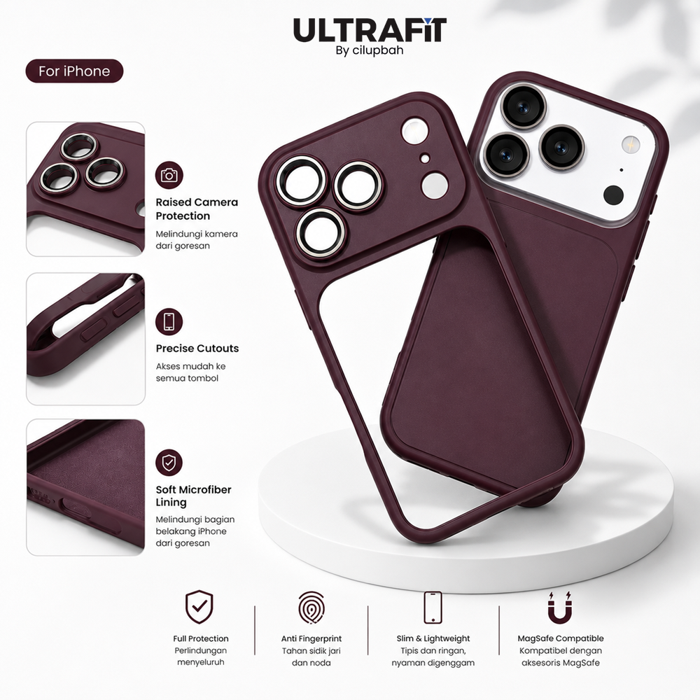 CILUPBAH Solid Bumper Detachable Case for iPhone 13 14 15 16 17 Pro Max