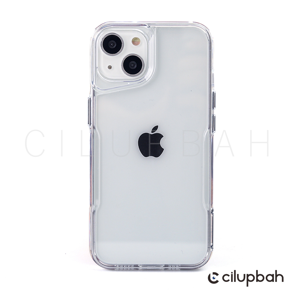 CILUPBAH Clear Acrylic Grip Softcase for iPhone 11 12 13 14 15 16 17 Air Plus Pro Max