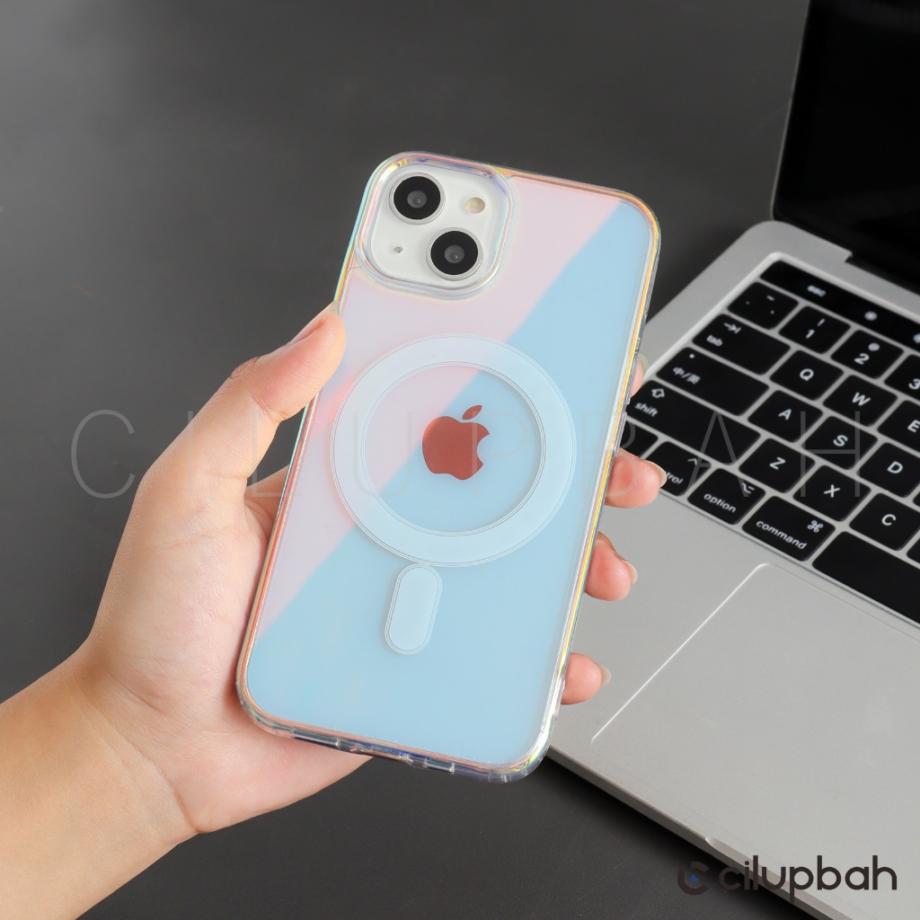 CILUPBAH Hologram Magnetic Case iPhone X XS XR MAX 11 12 13 14 15 16 Plus Pro Max