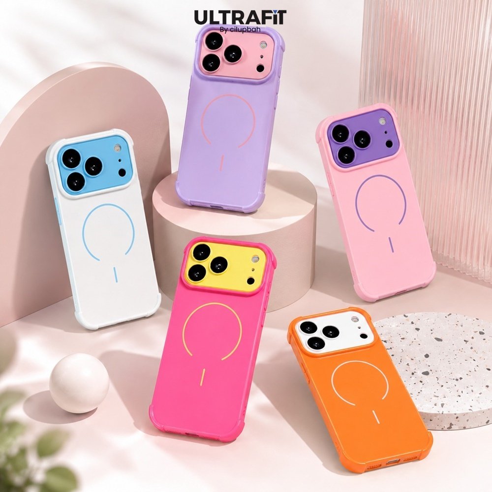 CILUPBAH Colorful Bumper Circle Case for iPhone 13 14 15 16 17 Pro Max